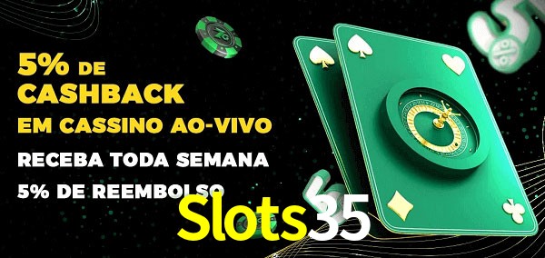 Promoções do cassino ao Vivo Slots35